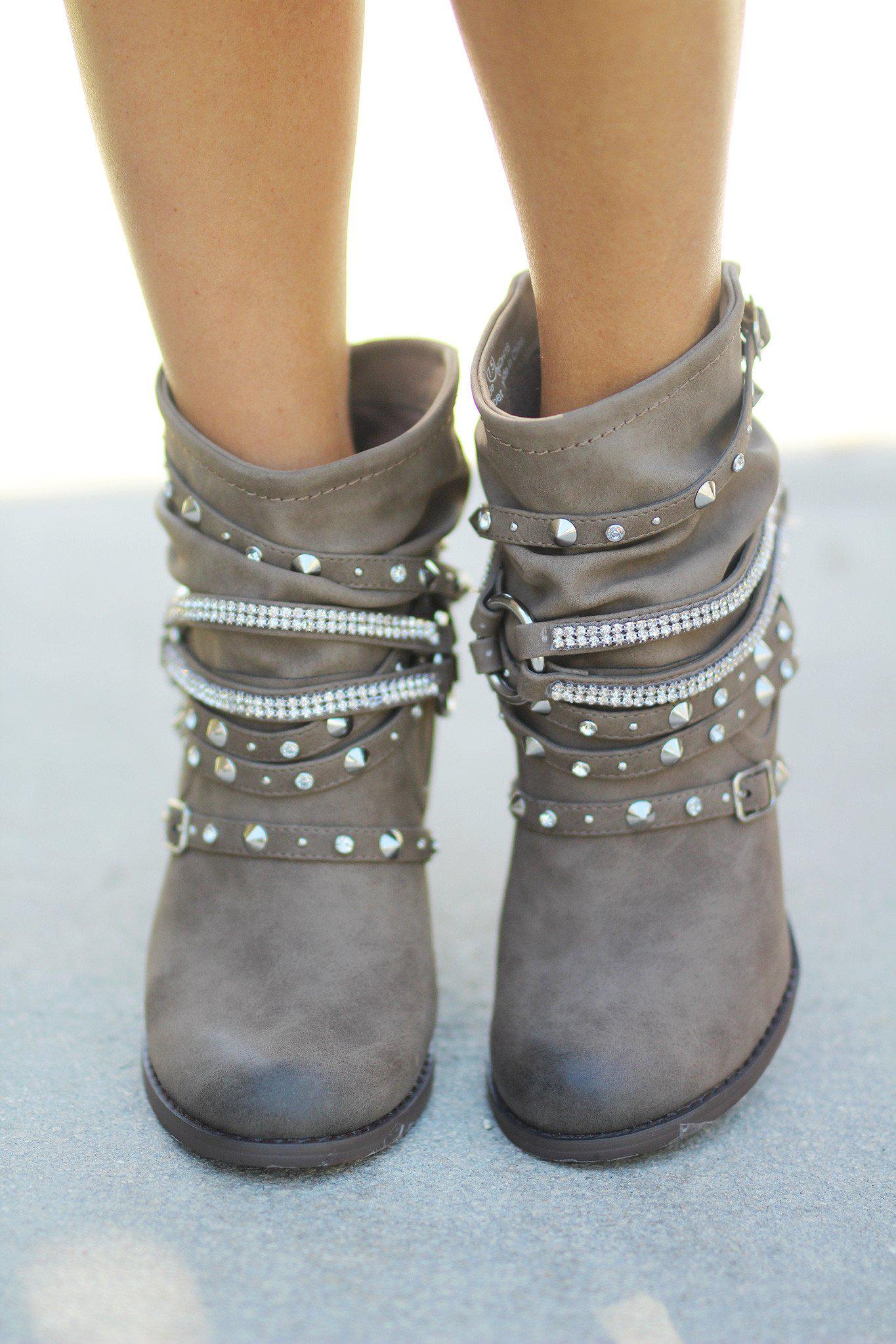 Swazy Taupe Booties