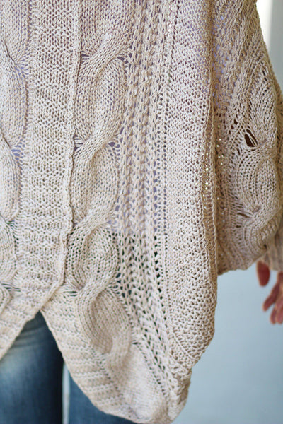 taupe knitted cardi