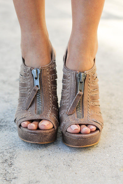 Taupe Wedges