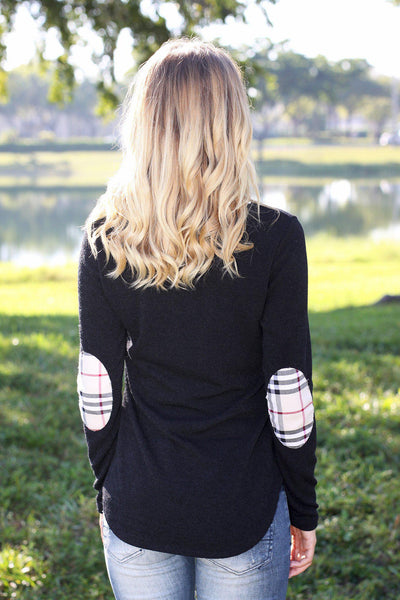 black cute sweater top