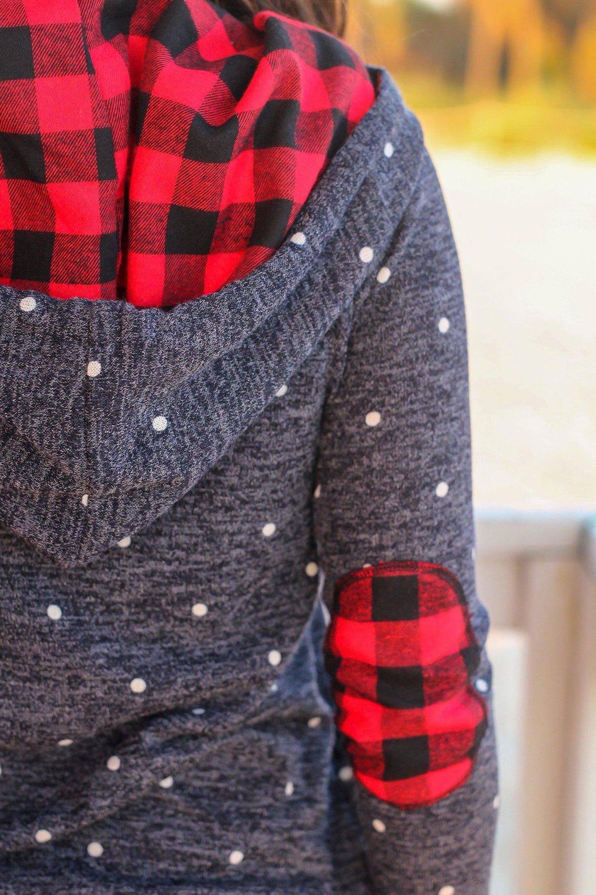 Navy Polka Dot Women's Sweatshirt