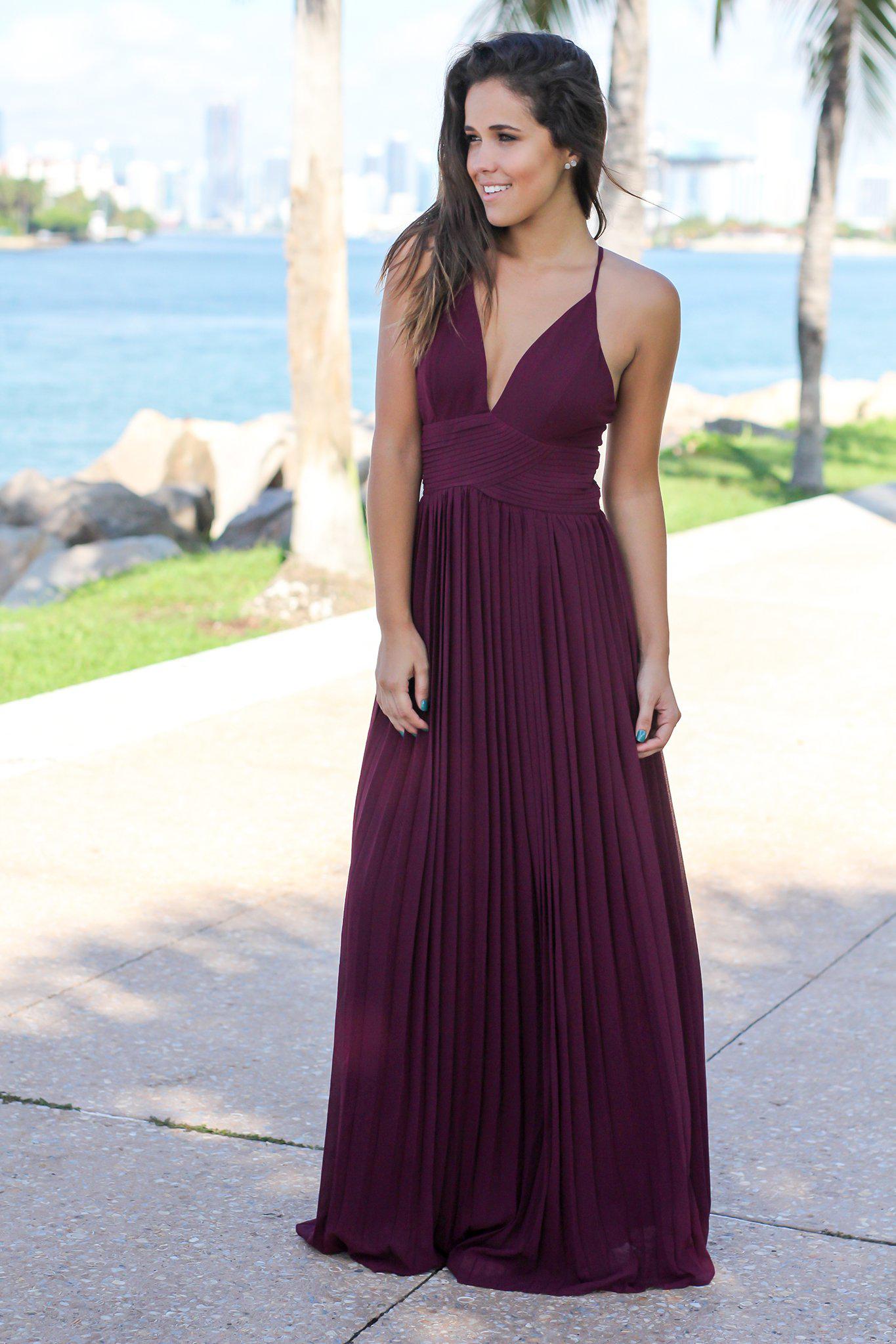 Wine Maxi Dress