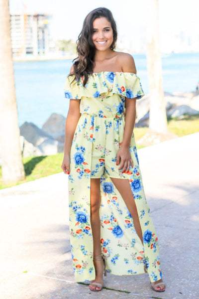 Yellow Maxi Rompers