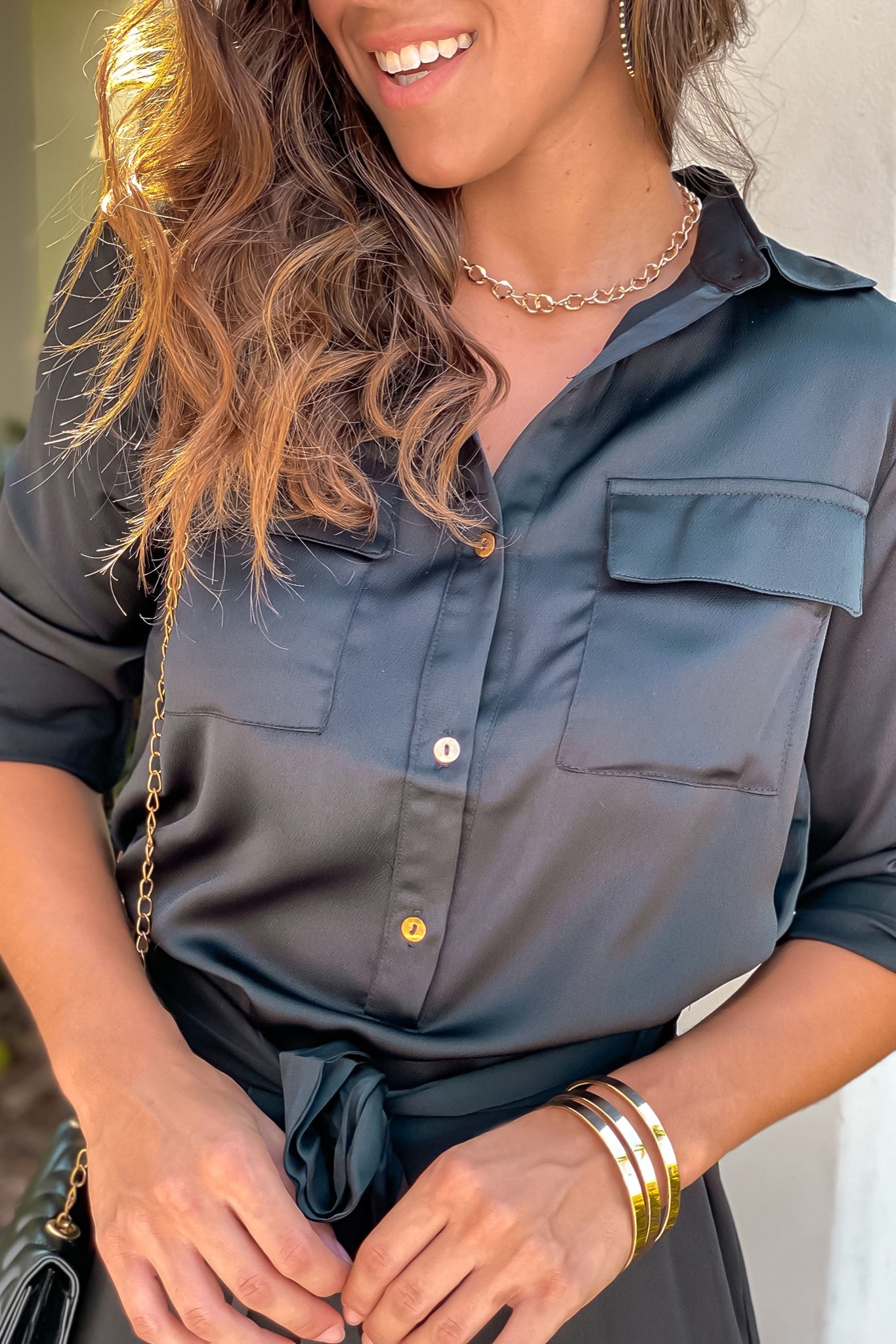 Black Satin Maxi Dress | Black Maxi Dress with Slits Saved by the Dress Black Satin Maxi Dress | Black Maxi Dress with Slits Saved by the Dress