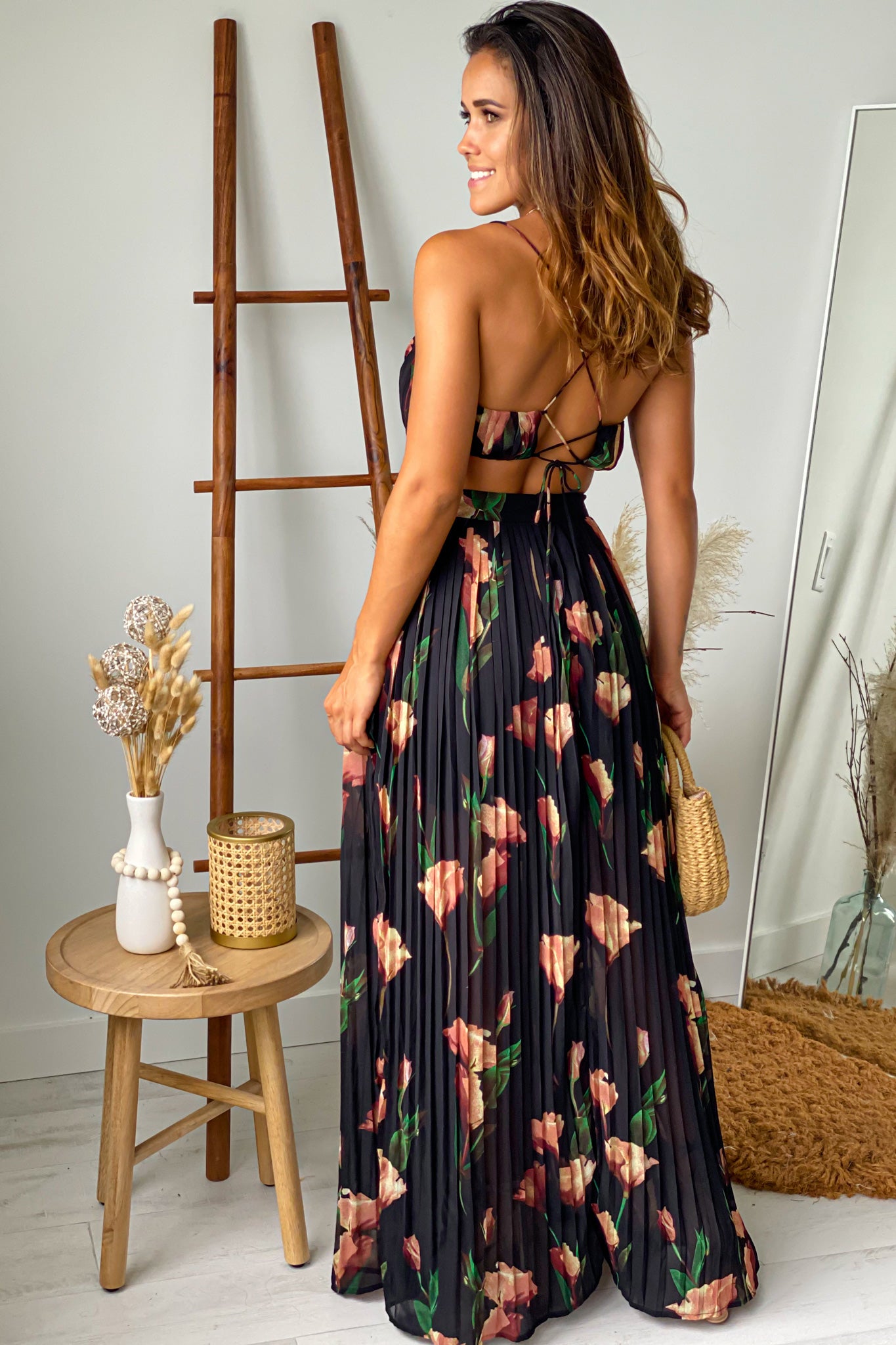 box pleated maxi dress Off-Shoulder Crinkled Jacquard Box Pleated Gown