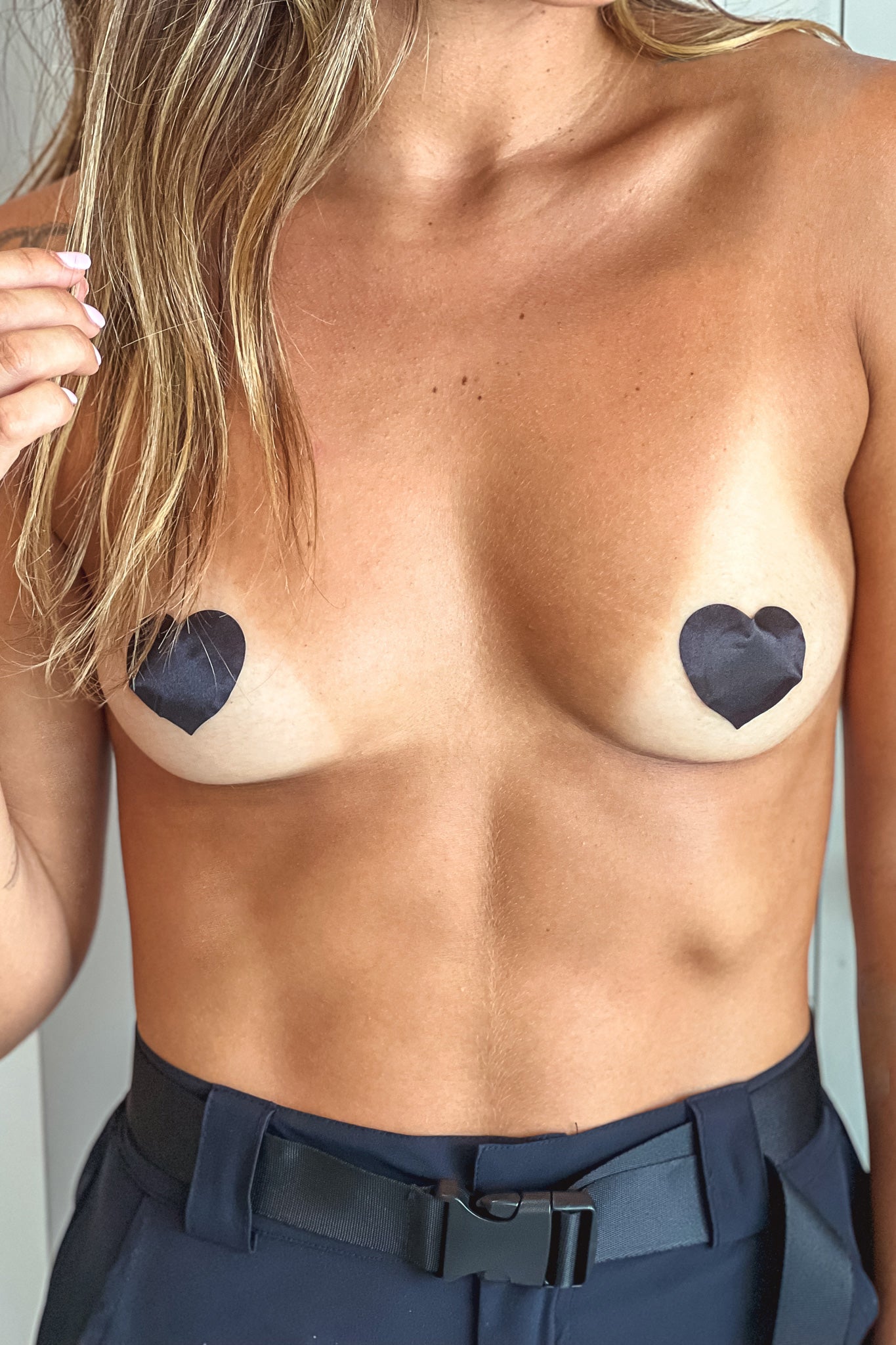 black heart nipple cover