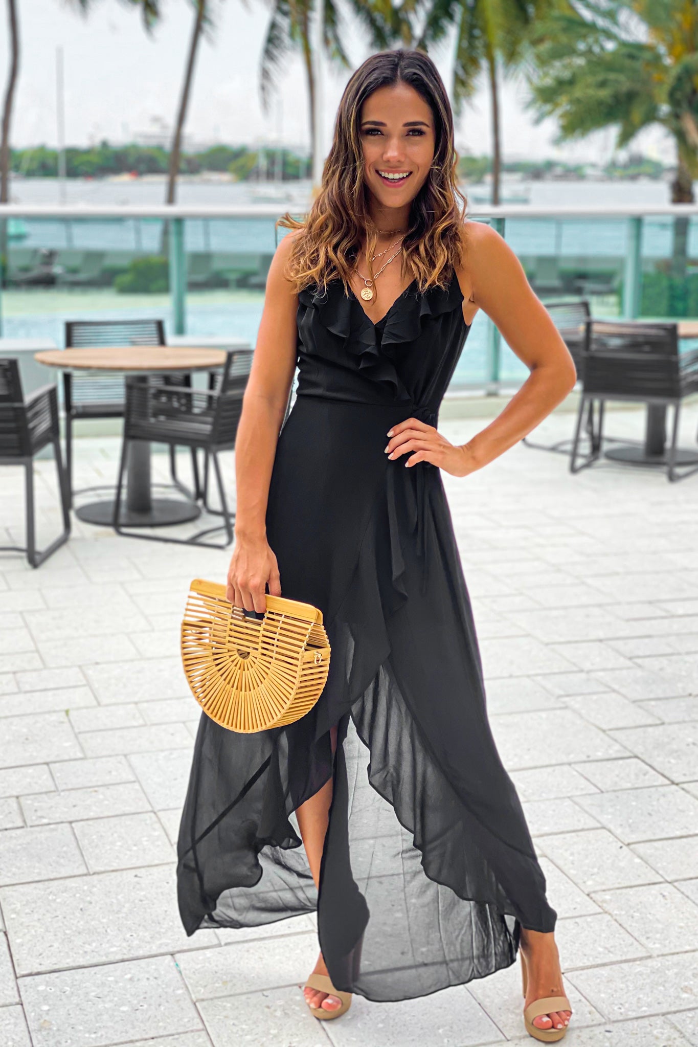 Black Ruffled High Low Dress | Beautiful Dresses – Saved by the Dress