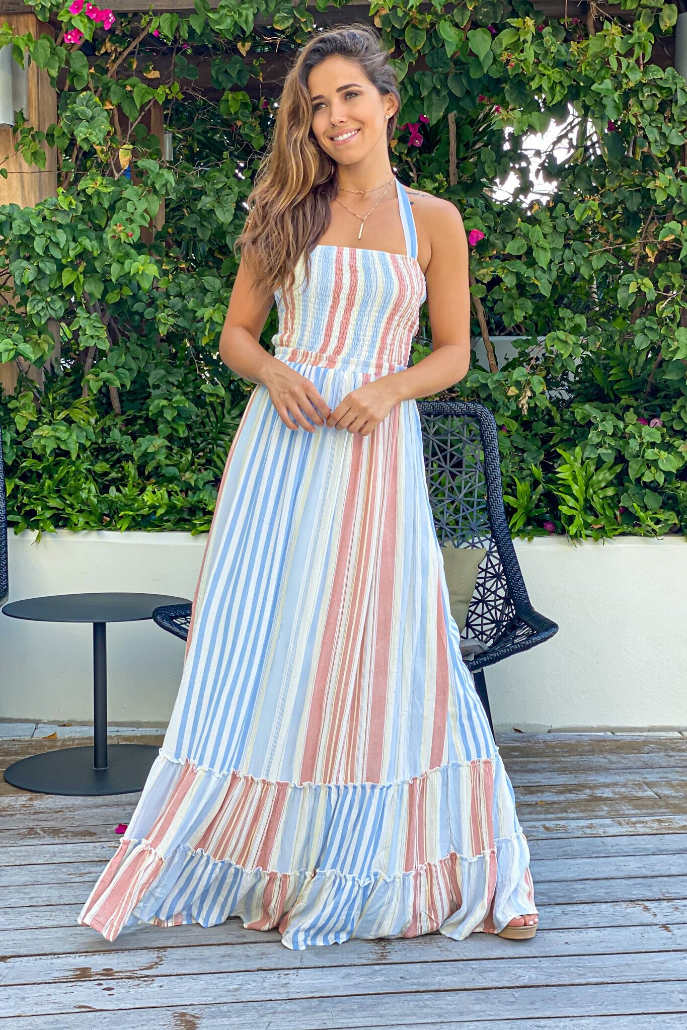 Striped Vacation Dress