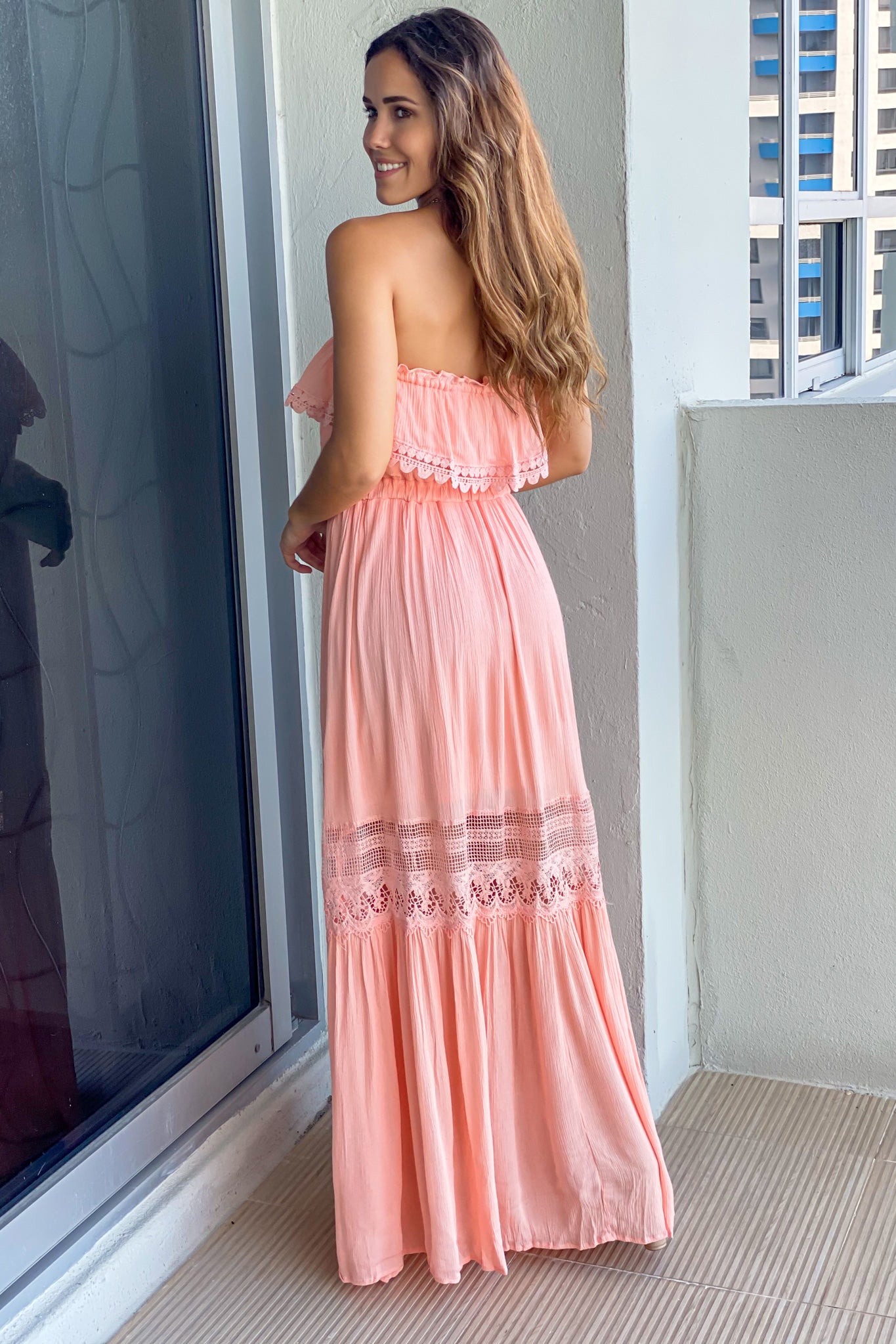 blush casual dress