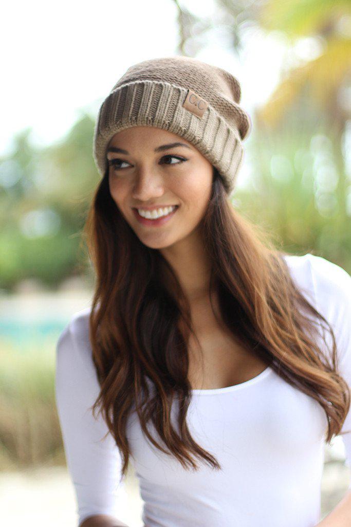 Brown Ombre Knit Beanie