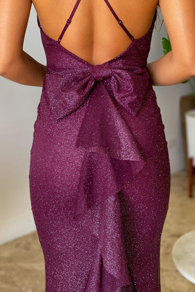 burgundy glitter fancy dress