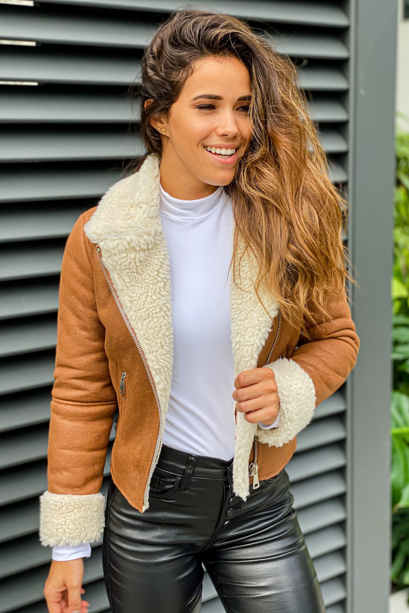 camel cute jacket