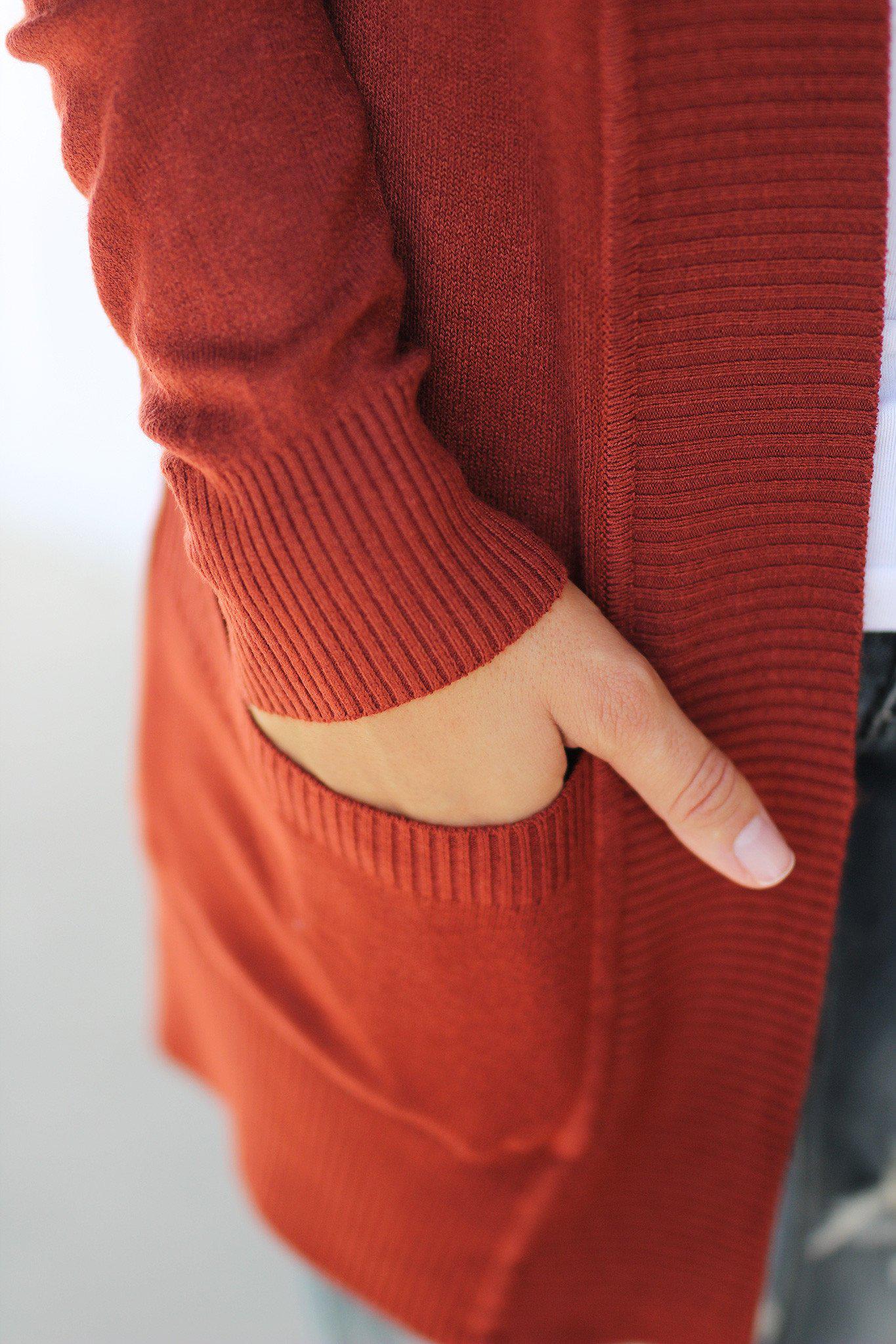 casual cardigan with pockets
