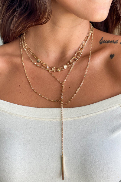 gold cute necklace