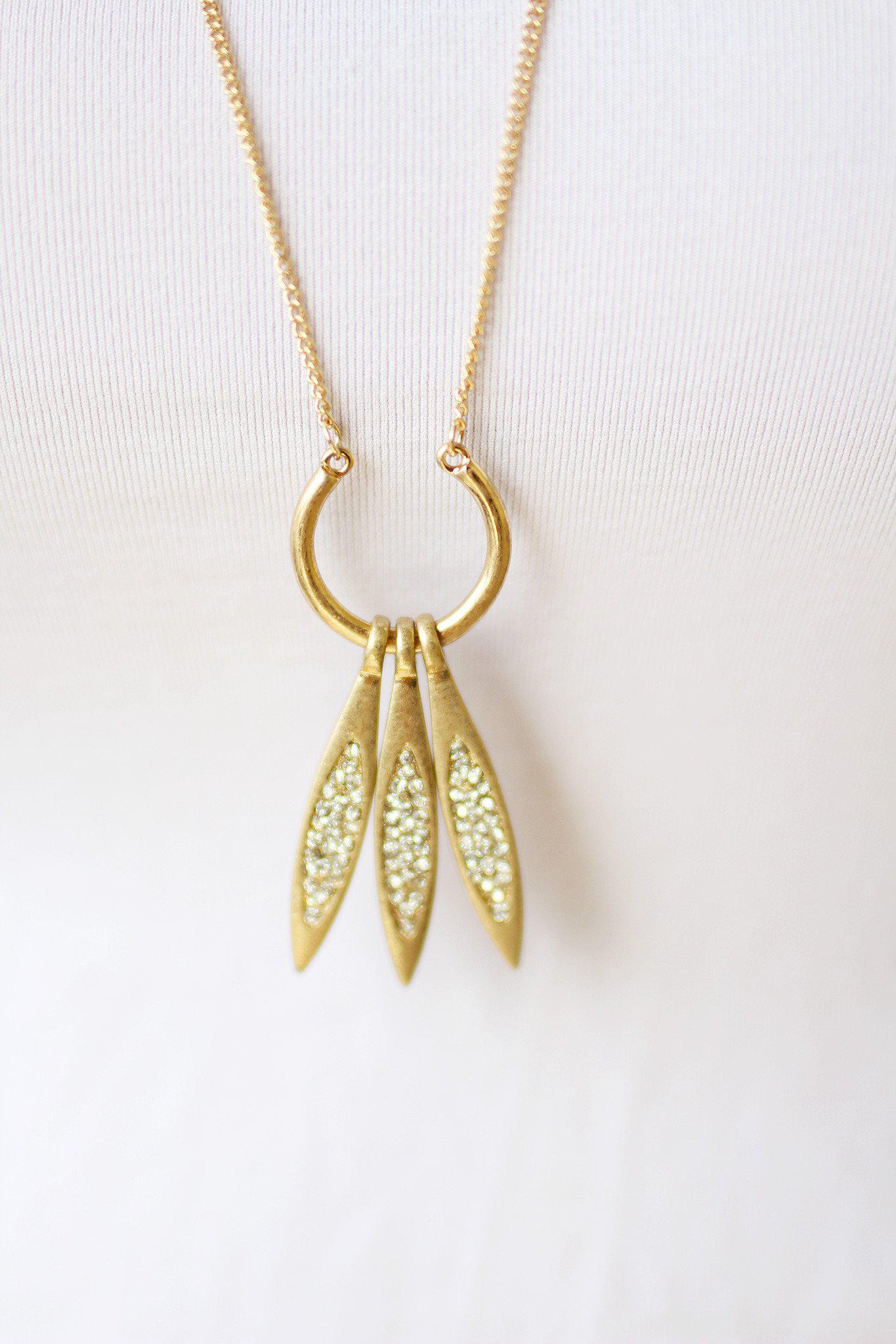 Vintage Gold Pendant Necklace