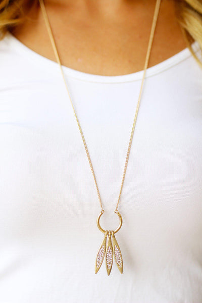 Vintage Gold Pendant Necklace