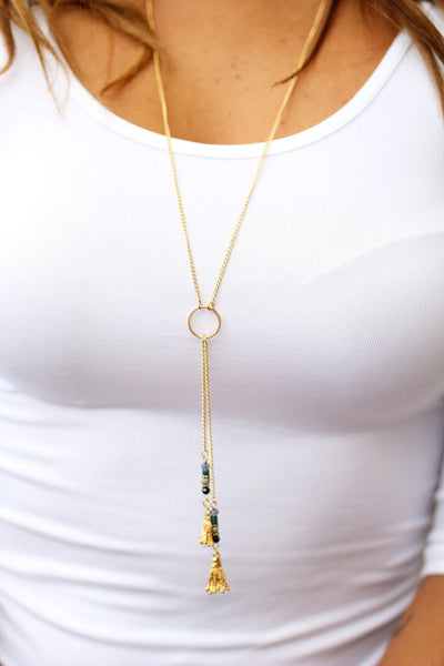 Gold Ring Necklace