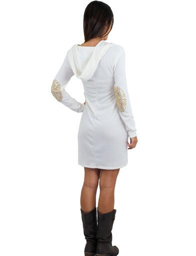 Hooded Ivory Dress