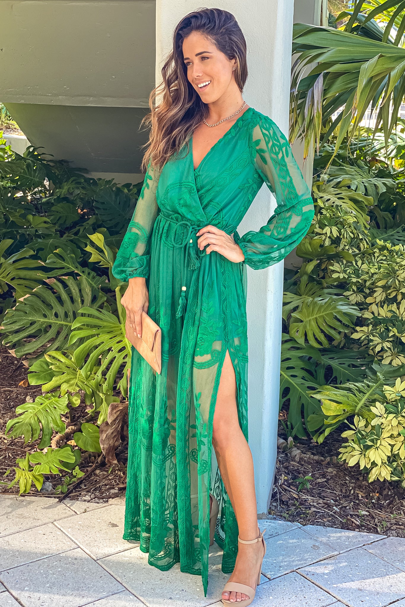 lace hunter green dress Lulus | Green Floral Jacquard Tiered Maxi Dress | Womens | 1X (Available in XXS, XS, S, M, L, XL)