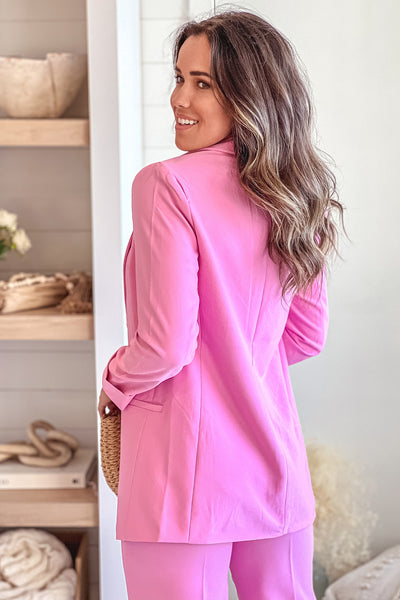 Pink Oversized Blazer