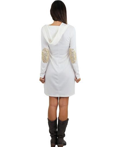 Hooded Ivory Dress
