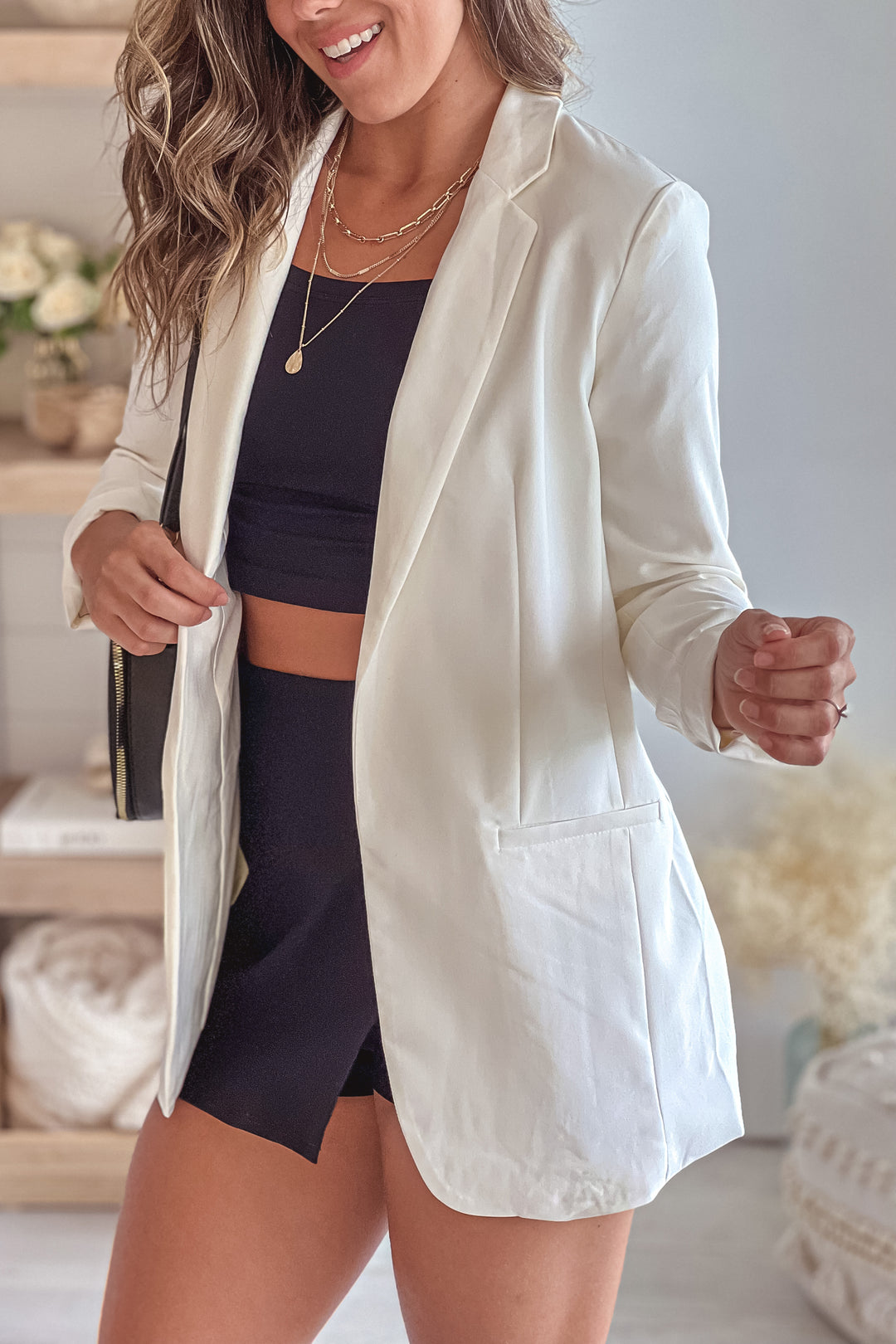 Oversized Ivory Blazers Ivory Oversized Blazer Online Boutiques