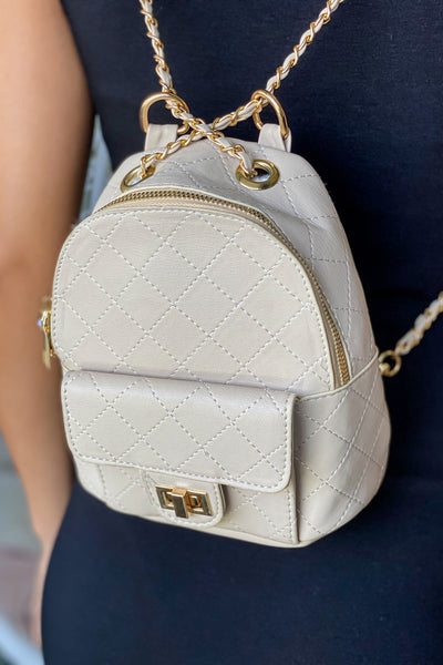 ivory small backpack