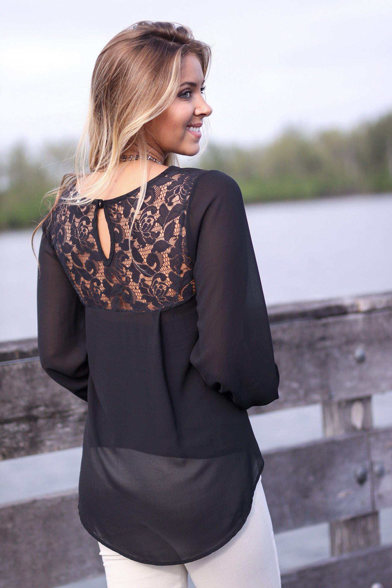 lace back top