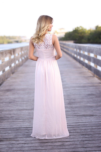 lace top maxi dress