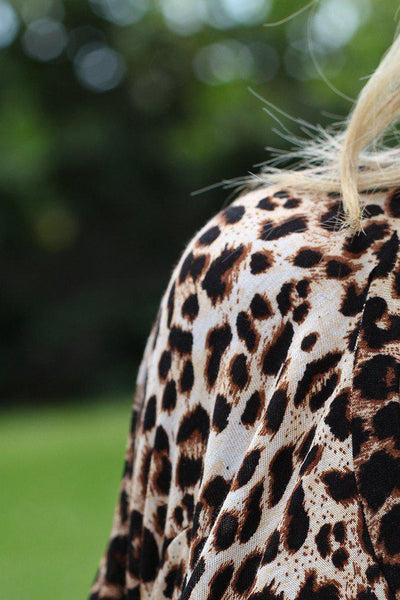 Leopard Poncho Style Tunic