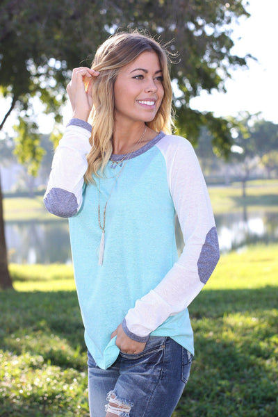 mint casual top