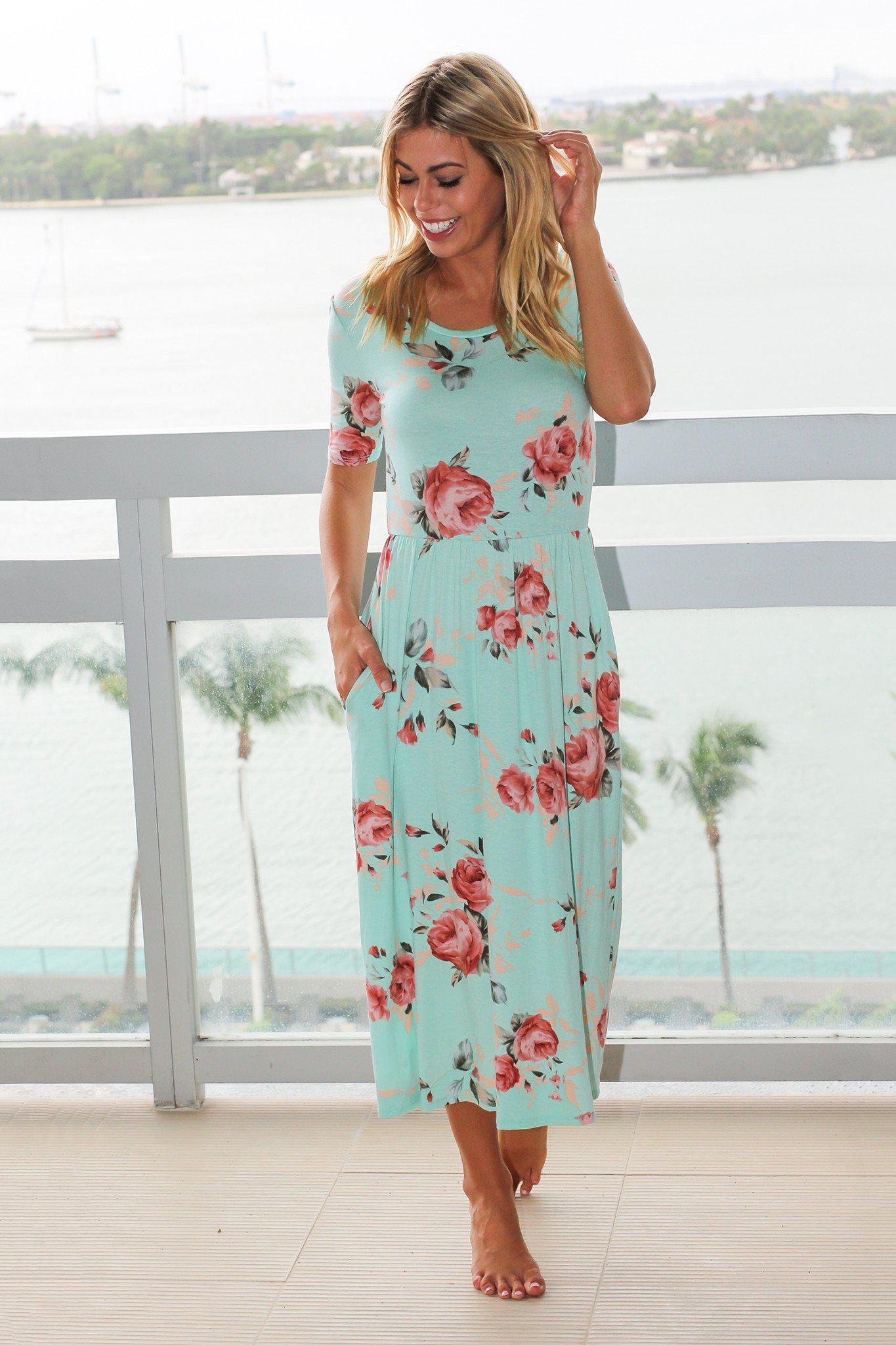 floral maxi dress