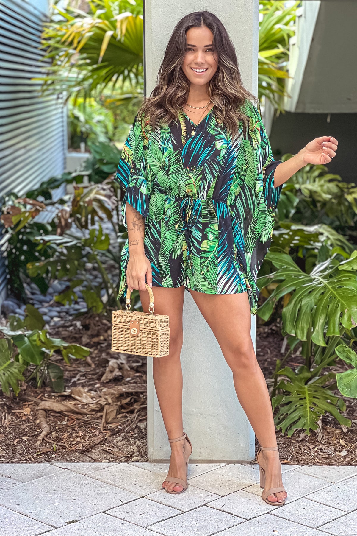 Multicolor Rompers Multicolor Printed Romper | Rompers – Saved by the Dress