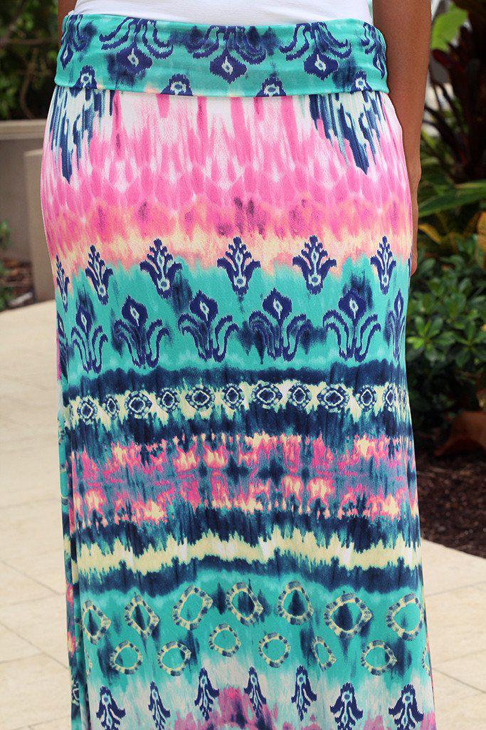 Multi Color Maxi Skirt
