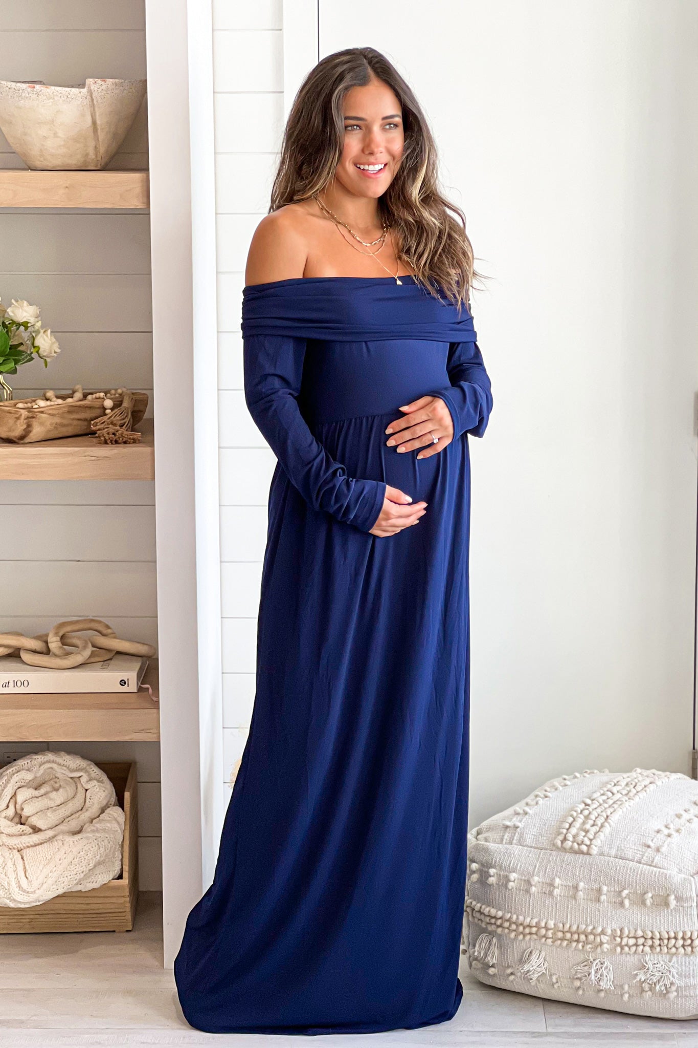 Navy Off Shoulder Maxi Dress | Saved By The Dress Saved by the Dress Navy Off Shoulder Maxi Dress | Saved By The Dress Saved by the Dress