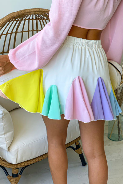 off white cute skirt