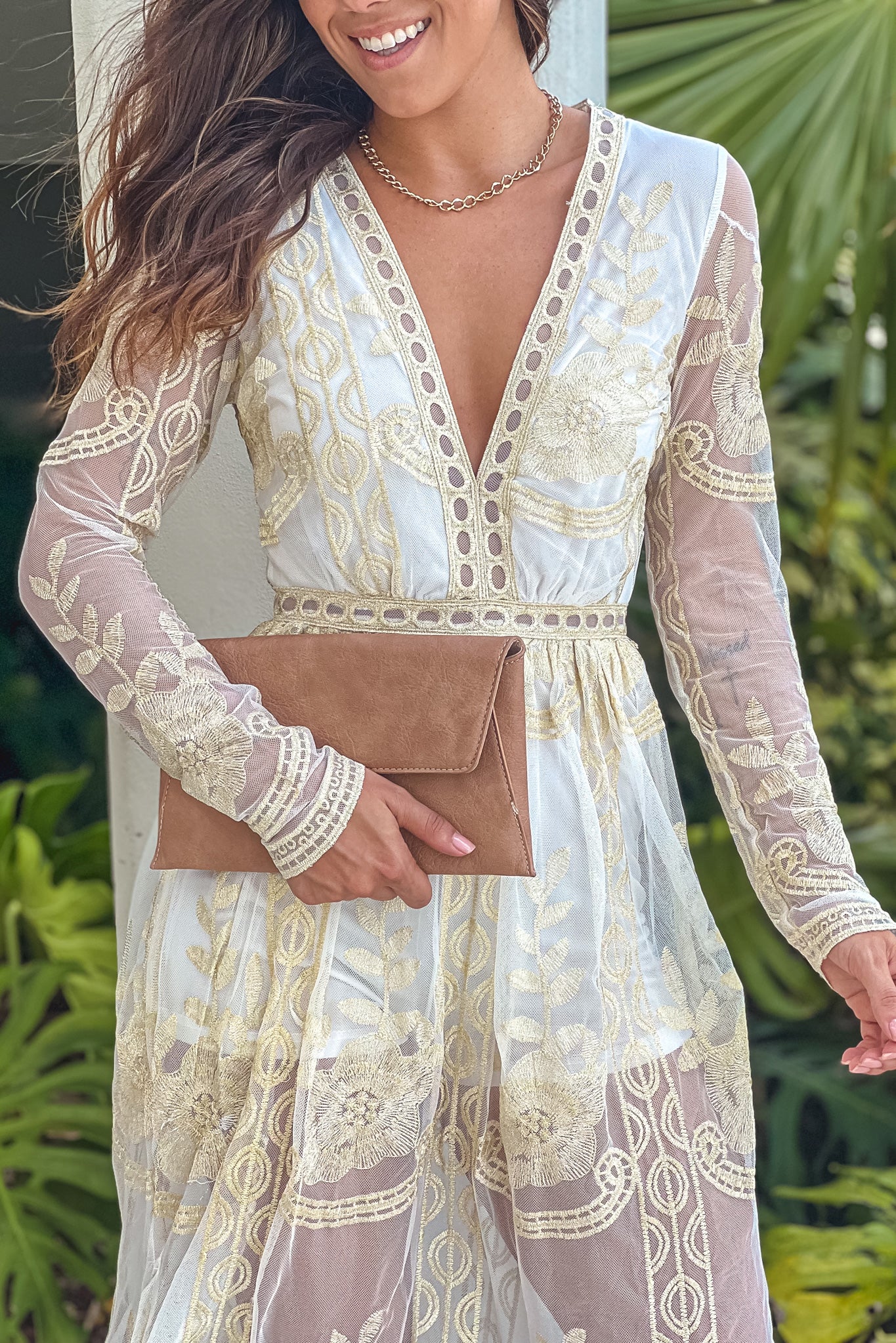 embroidered romper dress Ocean Breeze Babe Embroidered Romper (Denim/Cream)