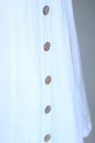 Off White Top With Buttons