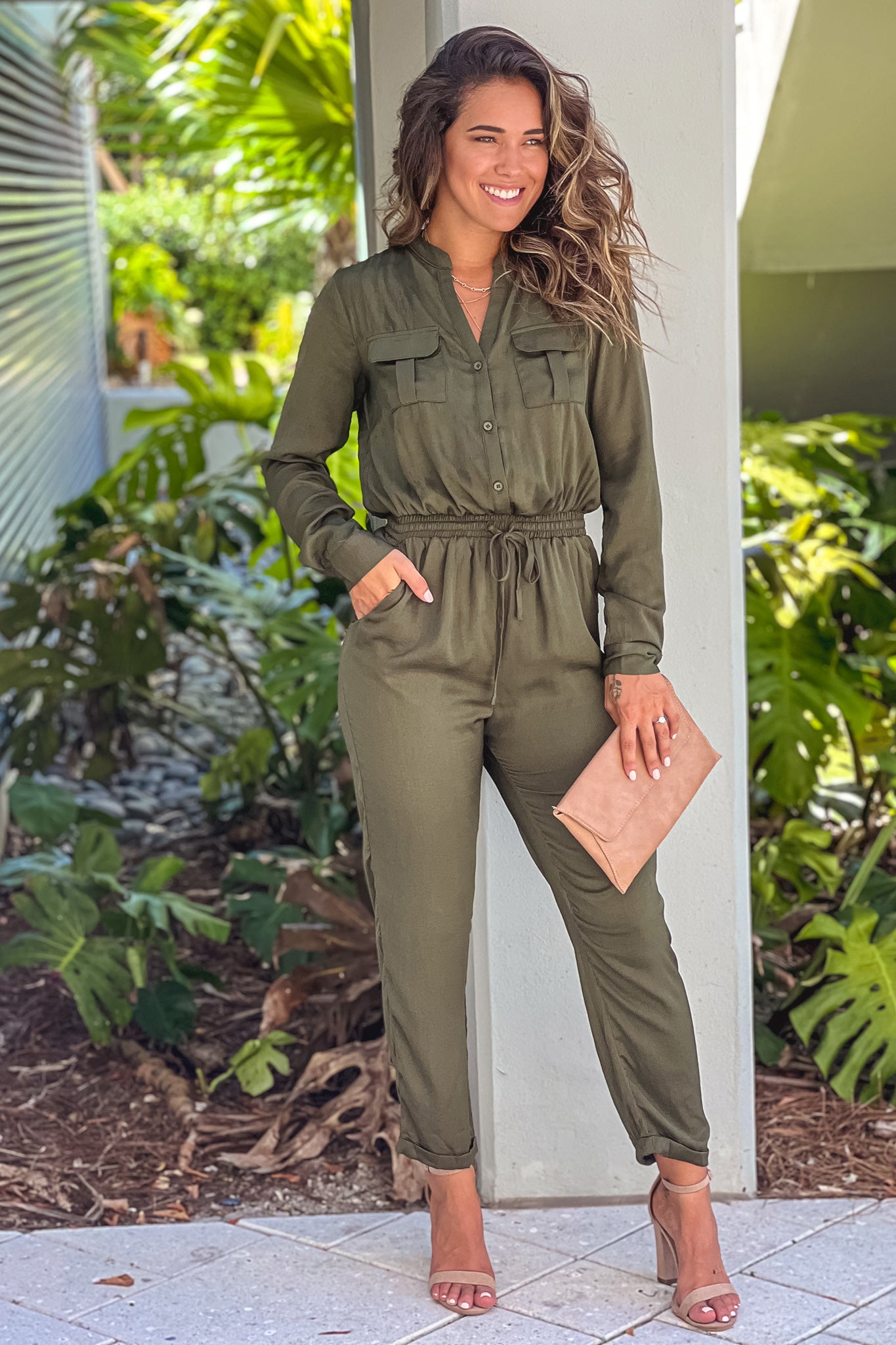 olive jumpsuit