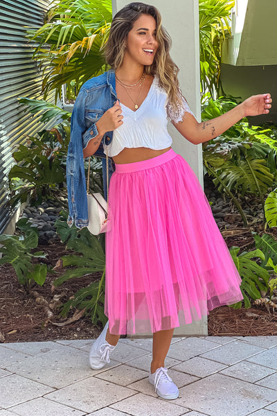 pink bubble gum skirt