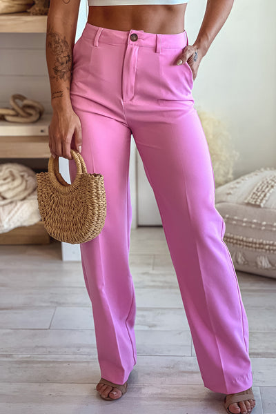 pink formal pants