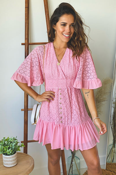 pink summer dress