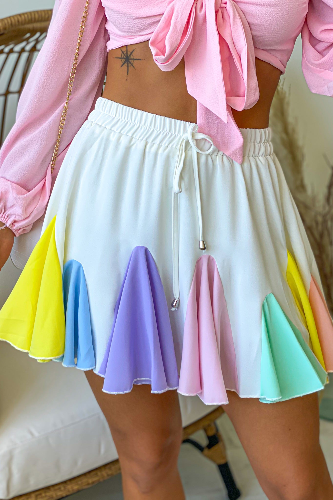 rainbow cute skirt