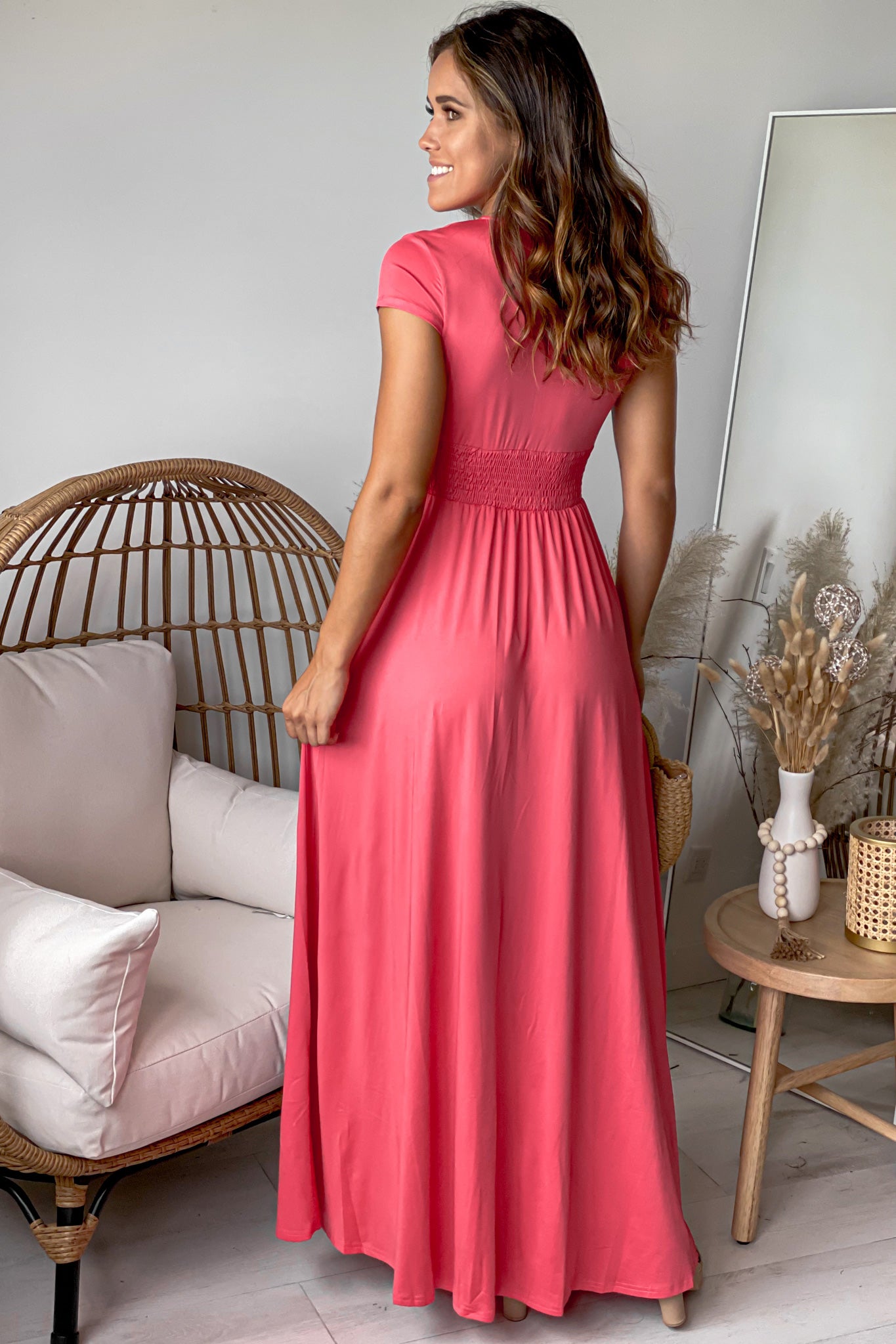 rose maxi dress