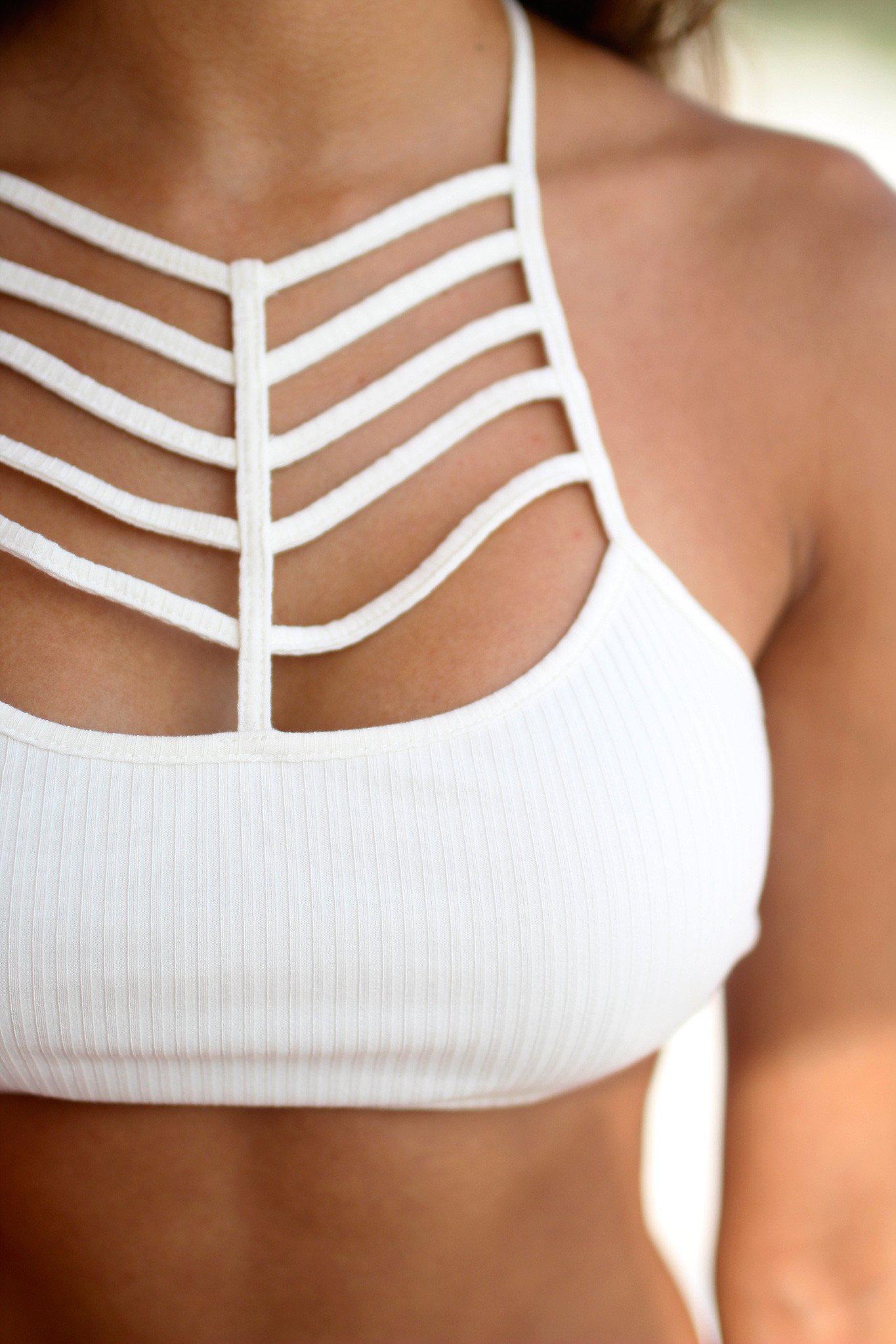 Ivory Strappy Crop Top