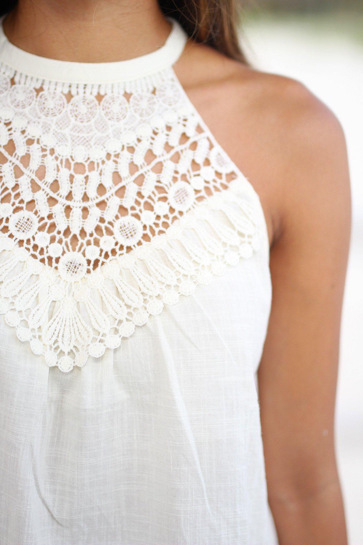Natural Top with Crochet Detail | Natural Top | Cute Top – Saved by the ...