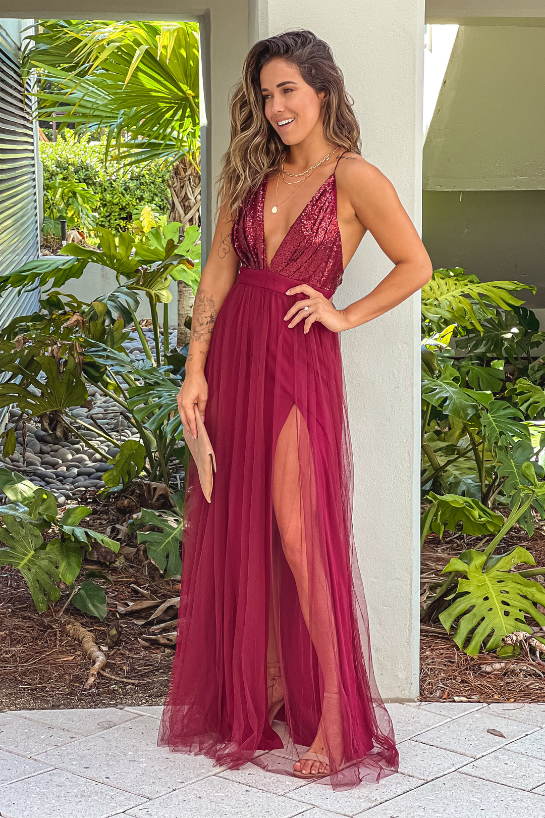 sachin and babi light blue dress Simple Wine Red Straps A-Line Satin Long Prom Dress Formal Party Dress –  DSProm main image 0