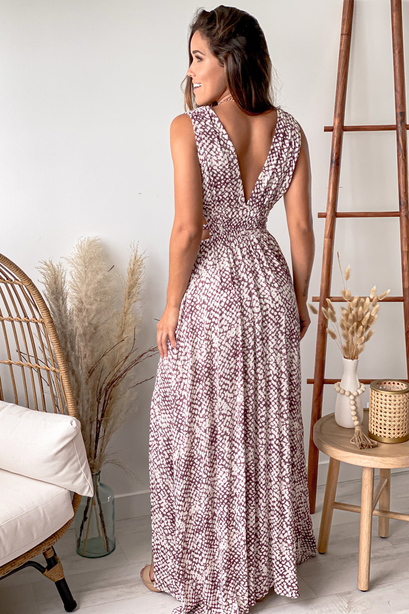 v neck cut out maxi dress Kelly Green Twist Front Cut Out Dress - Maxi Dresses